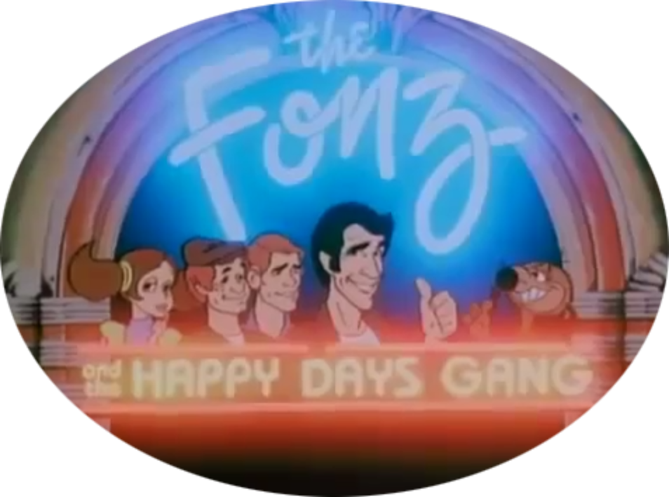 The Fonz and the Happy Days Gang 